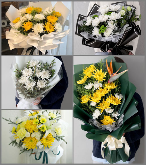 上海长宁区白事花束代送